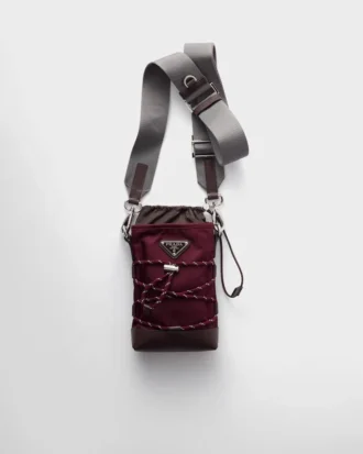 Funda para smartphone Prada Speedrock de Re-Nylon y piel