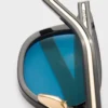 Gafas de sol con la icónica placa metálica