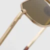 Gafas de sol con placa metálica icónica Gafas de sol con placa metálica icónica