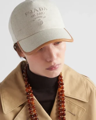 Gorra de béisbol de mezcla de lino