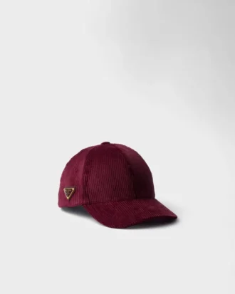 Gorra de béisbol de pana