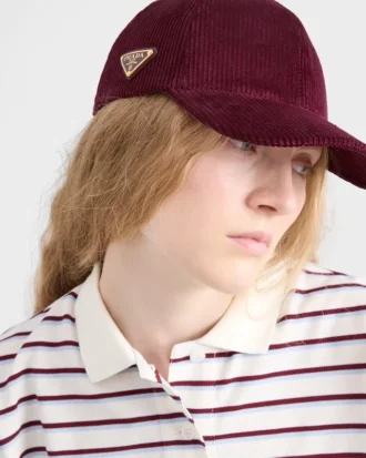 Gorra de béisbol de pana