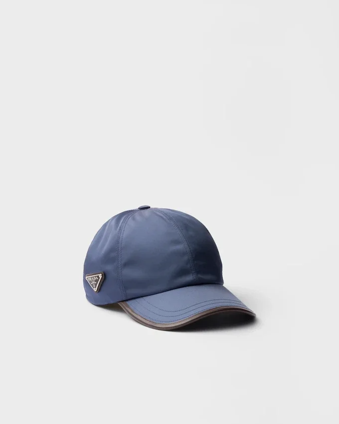 Gorra de béisbol de Re-Nylon y cuero Gorra de béisbol de Re-Nylon y cuero