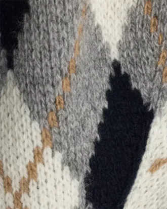 Gorro de punto con diseño Argyle