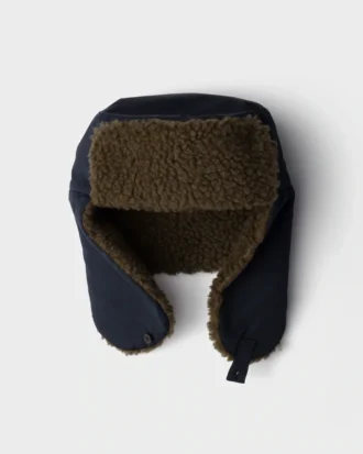 Gorro de trapero de popelín con forro polar