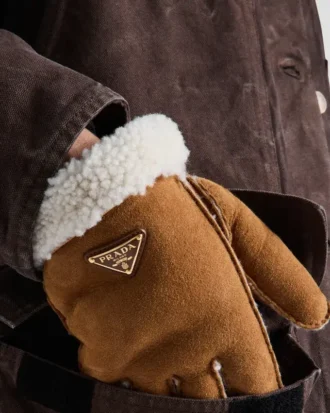 Guantes de piel de oveja de ante