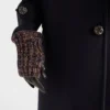 Guantes de piel napa y punto melange Guantes de piel napa y punto melange