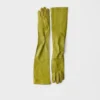 Guantes largos de piel