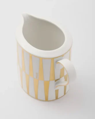 Jarra de leche de porcelana – Rayas