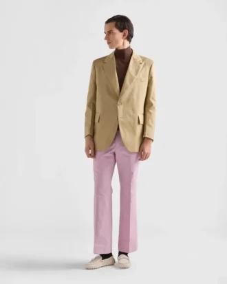 Jersey de algodón con cuello alto