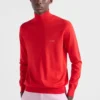 Jersey de algodón con cuello alto Jersey de algodón con cuello alto