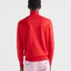 Jersey de algodón con cuello alto Jersey de algodón con cuello alto