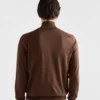 Jersey de algodón con cuello alto Jersey de algodón con cuello alto