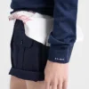 Jersey de algodón con cuello en V Jersey de algodón con cuello en V