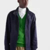 Jersey de algodón con cuello en V Jersey de algodón con cuello en V