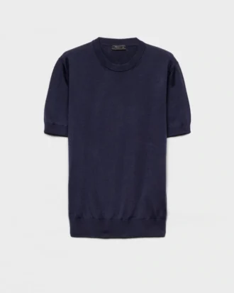 Jersey de algodón con cuello redondo