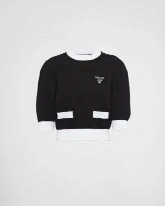 Jersey de algodón con cuello redondo