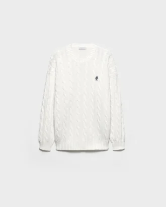 Jersey de algodón con cuello redondo