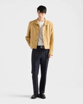 Jersey de algodón con cuello redondo