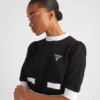 Jersey de algodón con cuello redondo Jersey de algodón con cuello redondo