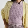 Jersey de algodón con cuello redondo Jersey de algodón con cuello redondo
