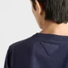 Jersey de algodón con cuello redondo Jersey de algodón con cuello redondo