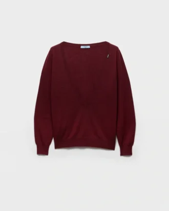Jersey de cachemira con cuello en V