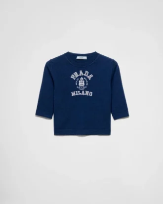 Jersey de cachemira con intarsia