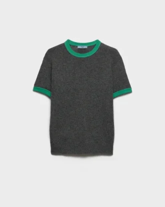 Jersey de cachemira de cuello redondo