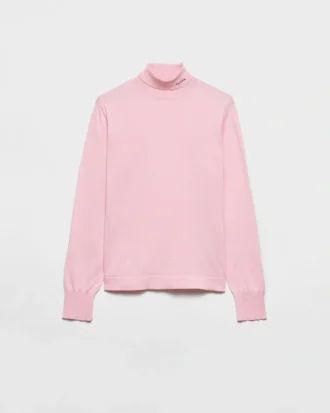 Jersey de cuello alto de algodón