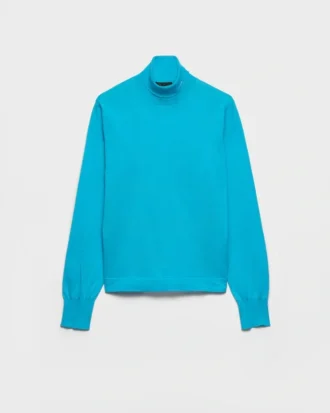 Jersey de cuello alto de algodón