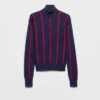 Jersey de cuello alto de algodón Jersey de cuello alto de algodón