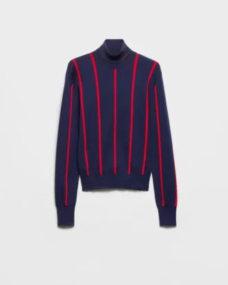 Jersey de cuello alto de algodón