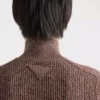 Jersey de cuello alto de algodón Jersey de cuello alto de algodón