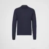 Jersey de cuello alto de lana peinada Jersey de cuello alto de lana peinada