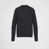 Jersey de cuello alto de lana peinada Jersey de cuello alto de lana peinada