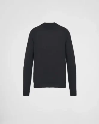 Jersey de cuello alto de lana peinada