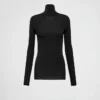 Jersey de cuello alto de lana superfina Jersey de cuello alto de lana superfina