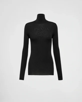 Jersey de cuello alto de lana superfina
