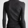 Jersey de cuello alto de lana superfina Jersey de cuello alto de lana superfina