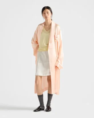 Jersey de cuello en V de cachemira y seda