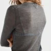 Jersey de cuello en V de cachemira y seda Jersey de cuello en V de cachemira y seda