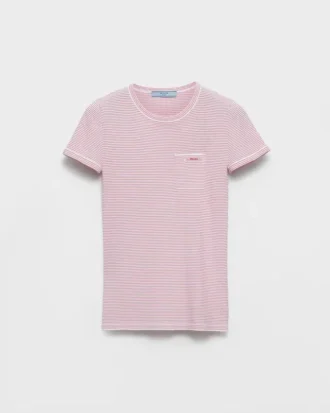 Jersey de cuello redondo a rayas