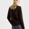 Jersey de cuello redondo con logotipo de Prada en cachemira y lana Jersey de cuello redondo con logotipo de Prada en cachemira y lana