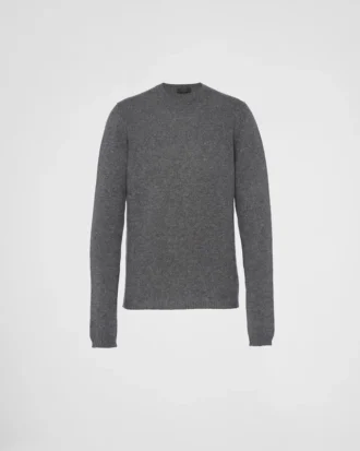 Jersey de cuello redondo de cachemira
