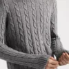 Jersey de cuello redondo de cachemira Jersey de cuello redondo de cachemira