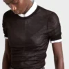 Jersey de cuello redondo de cachemira y seda Jersey de cuello redondo de cachemira y seda