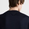 Jersey de cuello redondo de cachemira y seda Jersey de cuello redondo de cachemira y seda