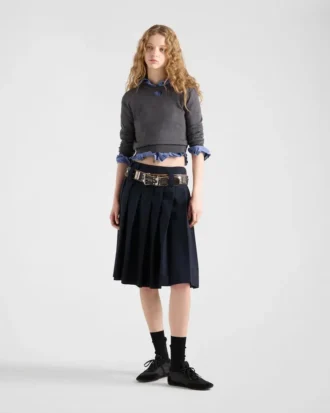 Jersey de cuello redondo de lana Jersey de cuello redondo de lana