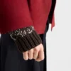 Jersey de cuello redondo de lana con colgantes Jersey de cuello redondo de lana con colgantes